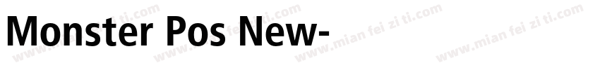 Monster Pos New字体转换